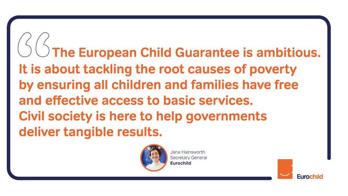 Eurochild_org's tweet photo. The #ChildGuarantee cannot afford to fail. 3 months after the deadline only 9 National Action Plans are published.
We need to ensure public money &amp; policies serve the most vulnerable &amp; lift children out of #poverty.
- @JanaHainsworth on behalf of #InvestingInChildren Alliance https://t.co/SUEBveQ5QG