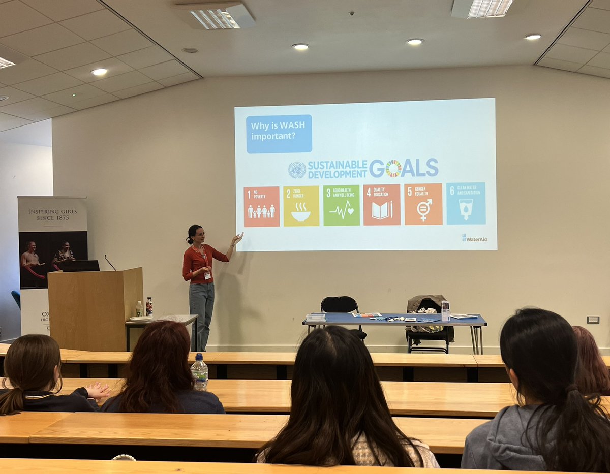 A huge thank you to Aurelie Crawford from <a href="/WaterAidUK/">WaterAid UK 💦</a> for her talk yesterday about access to water and clean toilets in the developing world. There was certainly much to reflect upon about the challenges they face and how #genderinequality plays a role in sanitation and hygiene.