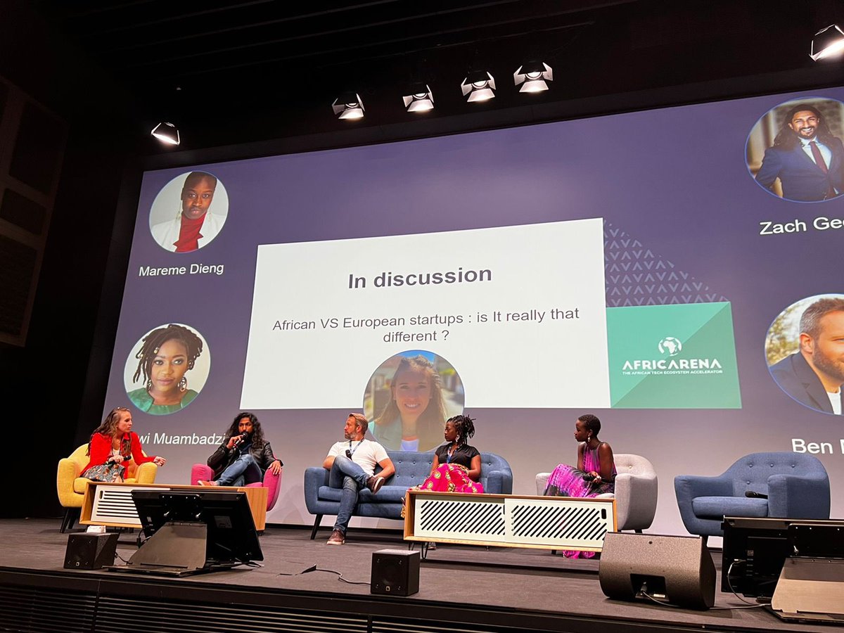 AfricArena (@africarena) on Twitter photo Very powerful panel discussing - “African VS European startups: is it really different?
Moderated by <a href="/CharliePERREAU/">Charlie Perreau</a> from <a href="/LesEchos/">Les Echos</a>, joined on the panel by <a href="/zach_cpt/">Zachariah George</a>, Mareme Dieng & Hangwi Muambadzi .
#VivaAfricArena2022 Very powerful panel discussing - “African VS European startups: is it really different?
Moderated by <a href="/CharliePERREAU/">Charlie Perreau</a> from <a href="/LesEchos/">Les Echos</a>, joined on the panel by <a href="/zach_cpt/">Zachariah George</a>, Mareme Dieng & Hangwi Muambadzi .
#VivaAfricArena2022