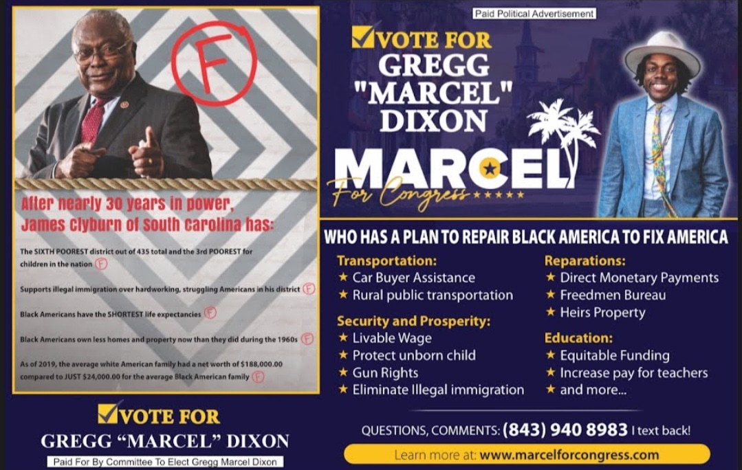 Queencinnamon13's tweet photo. #SouthCarolina
#StandUpToday 6.14
#VoteFor ๐๐พ๐ฏ๐ฏ @Marcel4Congress
&
#GetUsersLikeClyburnOutForever !!!
#B1ST #WeComingToTake
#YourDemPartyDown
#StateByState !!! https://t.co/xjmcaAfYfW
