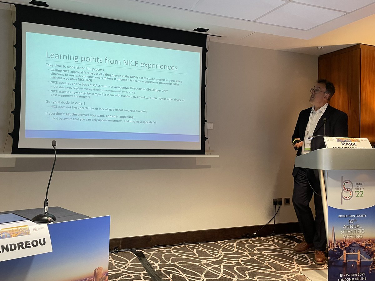 Manjit_Matharu's tweet image. Headache session at #BPSASM2022. @weatherallmw presenting on NICE guidelines on the use of CGRP monoclonal antibodies