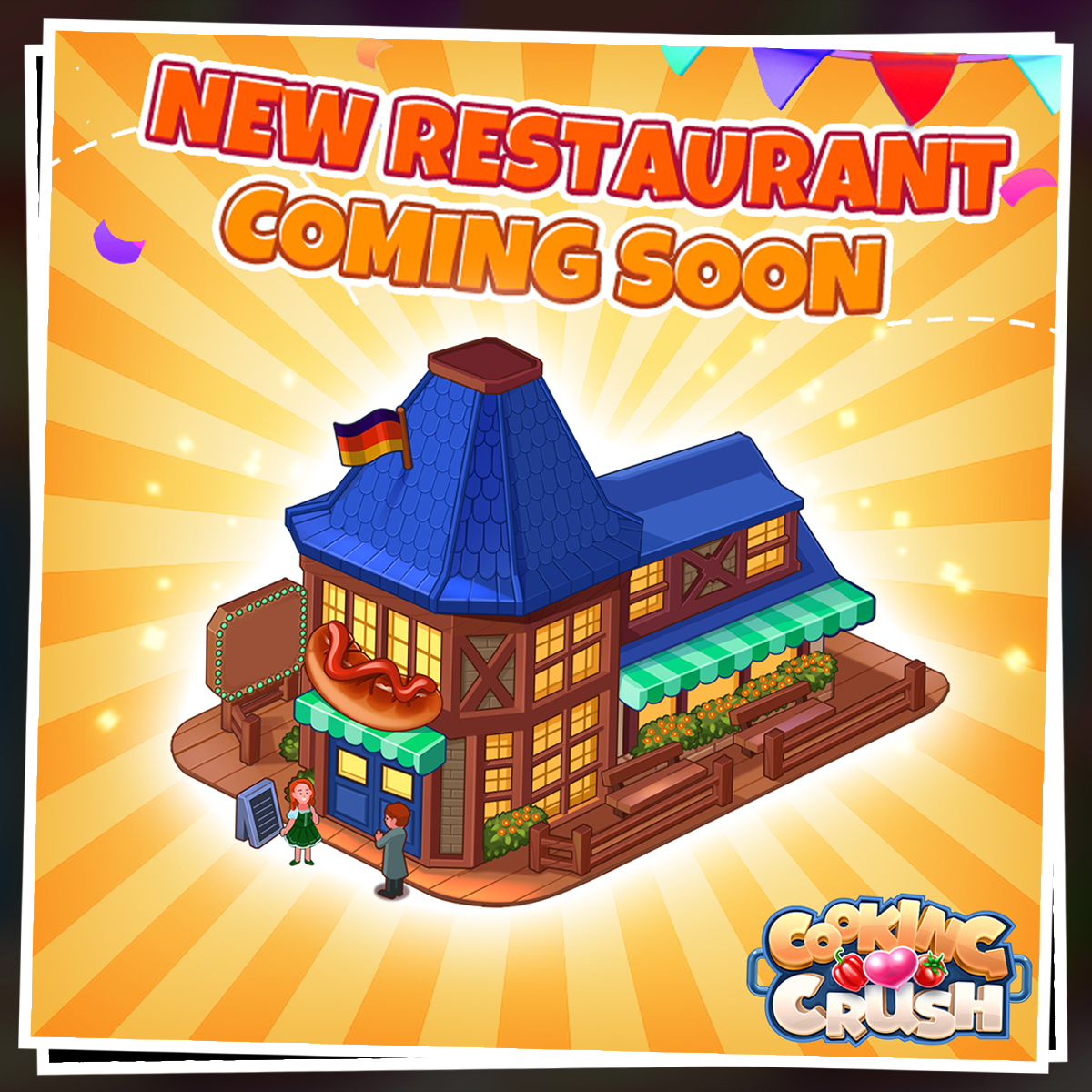 FlowmotionGames's tweet image. Drum solo! 🥁 A new update is coming 🍕🥐

🤩 Can you figure out which restaurant we will be picking this time?🤔 
Leave your thoughts in the comments below👇 and we will randomly pick 3 lucky chefs to receive some gems! 💎🤑
Play now: smarturl.it/CCupdate