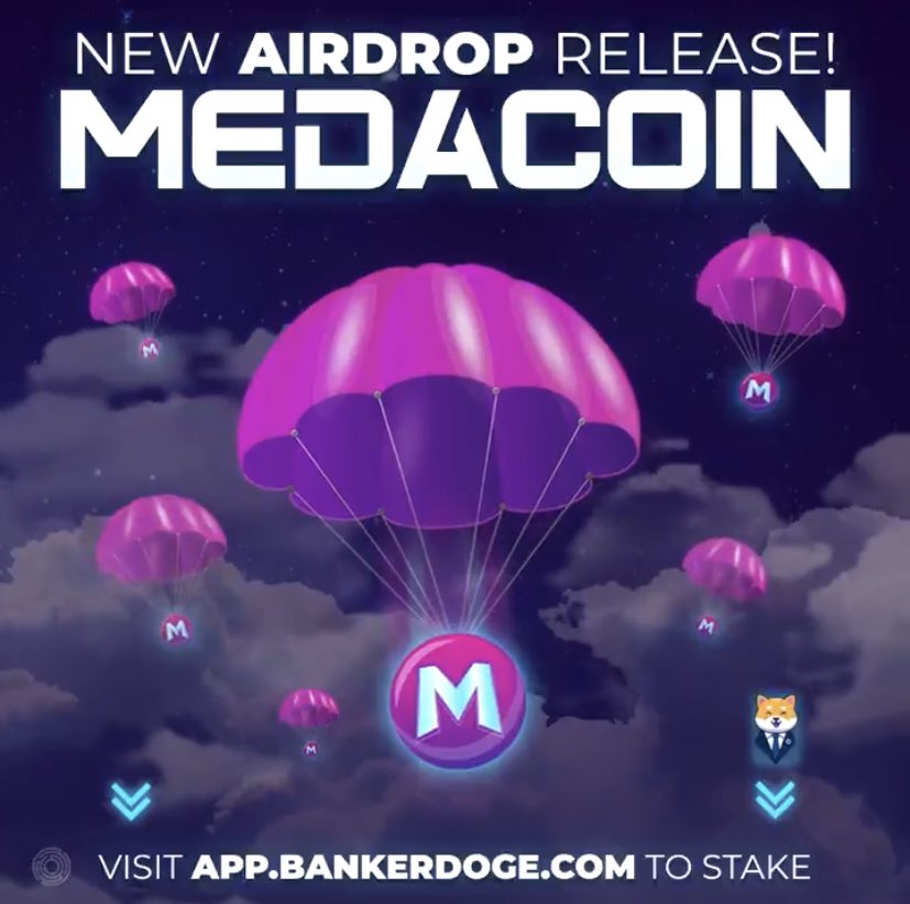 Gems_1000x's tweet photo. 📣A total of 100,000,000 #Medacoin was sent into the Altrucoin Vault (known as Bankerdoge) 🎉

#Airdrop will be automatically distributed according to the vault percentage &amp; quantity of staked $MEDA.💰

#StakingRewards #Staking #BSCGem https://t.co/RkSuLhSwGc