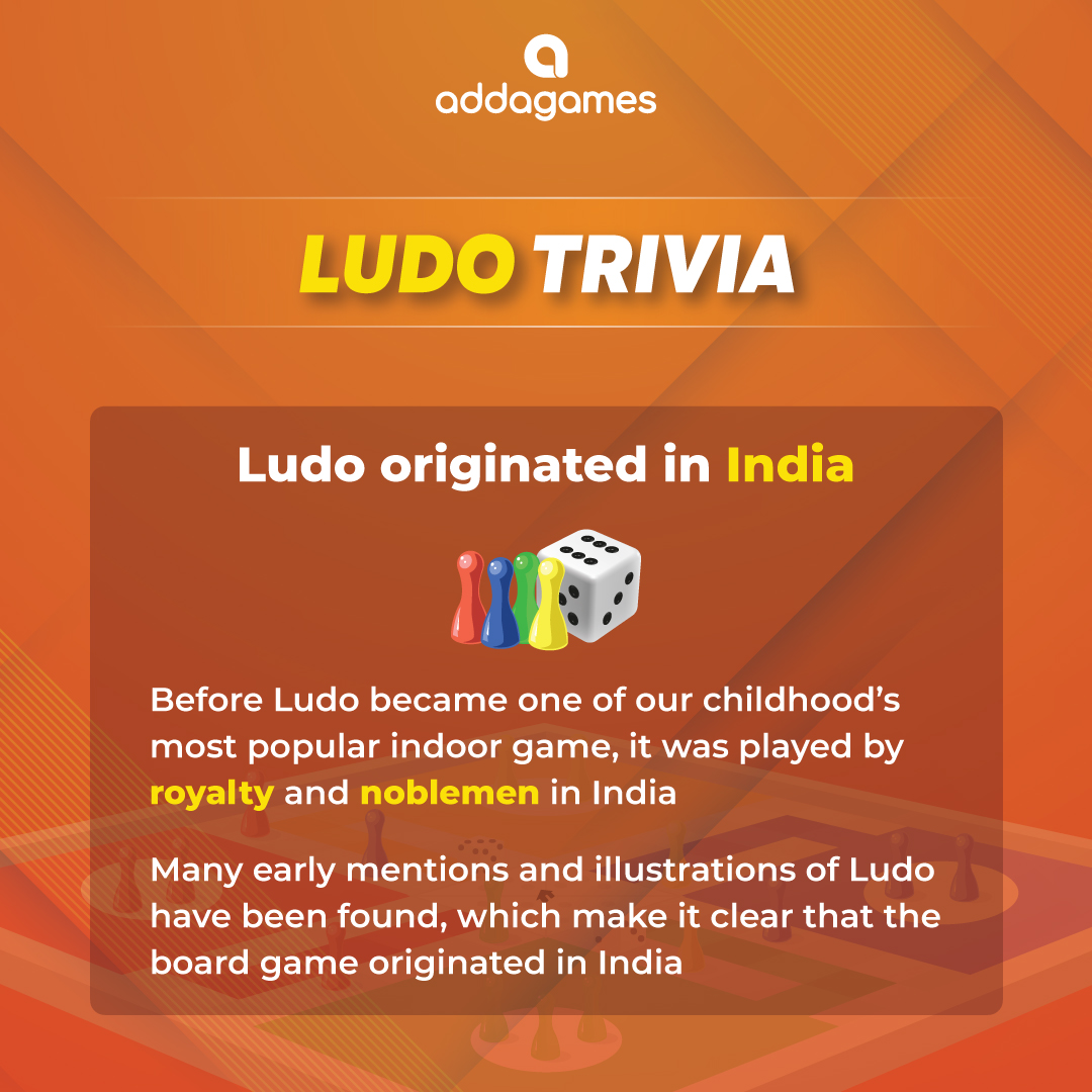 PlayAddaGames's tweet photo. Now you can play your Favourite childhood game LUDO, anytime and anywhere on Adda Games 😍
.
#Addagames #LUDO #trivia #Facts #Online #boardgames #onlineludo https://t.co/Wf99AhBXhH
