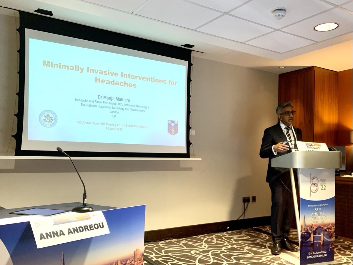 weatherallmw's tweet image. More headache at #BPSASM2022. ⁦@Manjit_Matharu⁩ covering #Botox, #GON blocks and other interventions