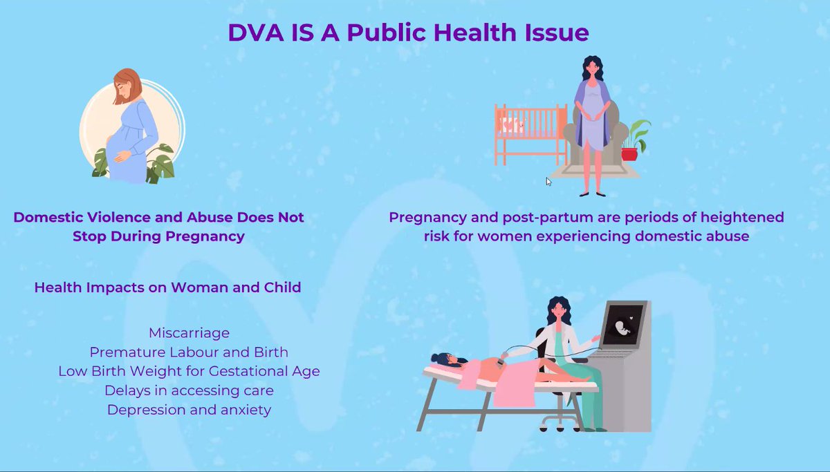 'Domestic violence and abuse IS a Public Health Issue.' '152 women last year disclosed experiences of domestic violence and abuse during pregnancy'. @GillianDennehy Project materials and resources can be found here:womensaid.ie/.../training/m…. #DomesticAbuse #ZeroTolerance