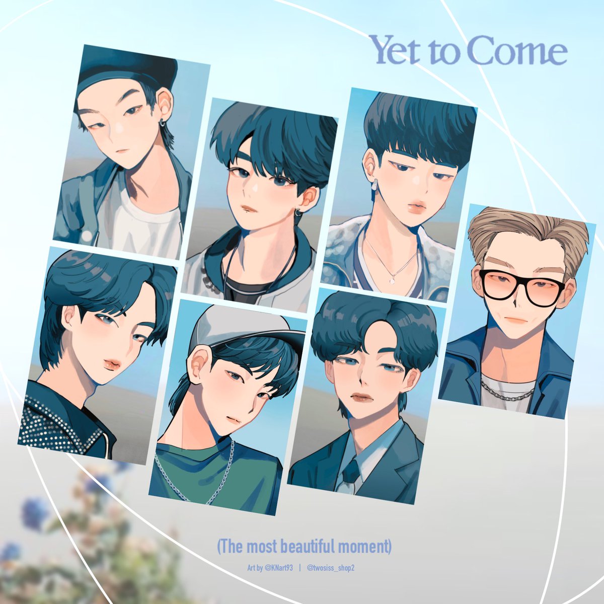 「9 year with BTS 
The best yet to come 💐」|ᴷᴺ 사람 pt.2のイラスト