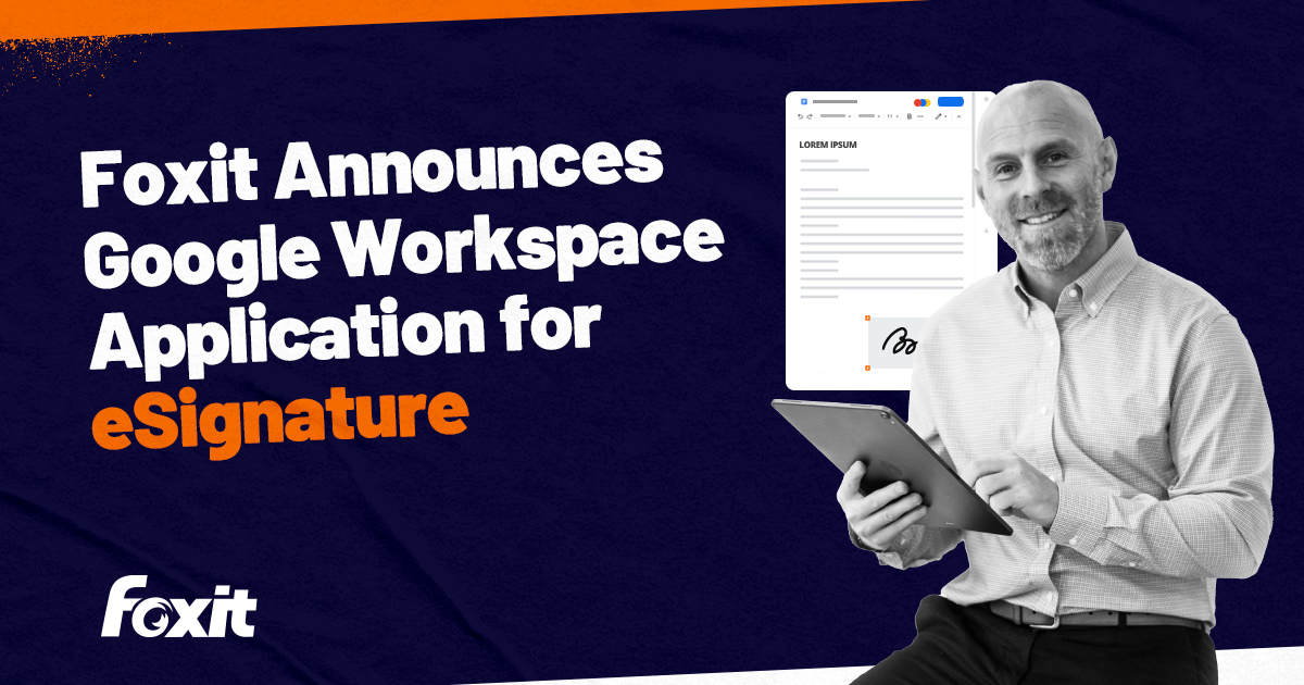 Foxit on twitter foxit announces google workspace application for