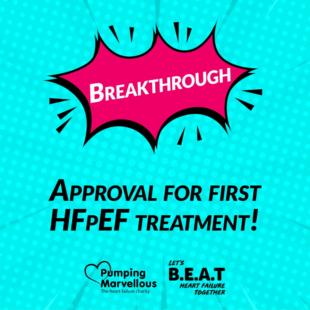 Watershed moment. Breakthrough for people with #heartfailure and preserved ejection fraction (HFpEF). @MHRAgovuk approves Empagliflozin for treatment of people with HFpEF. First treatment specifically approved for this type of #HF. l.ead.me/empflag Let's #BeatHF