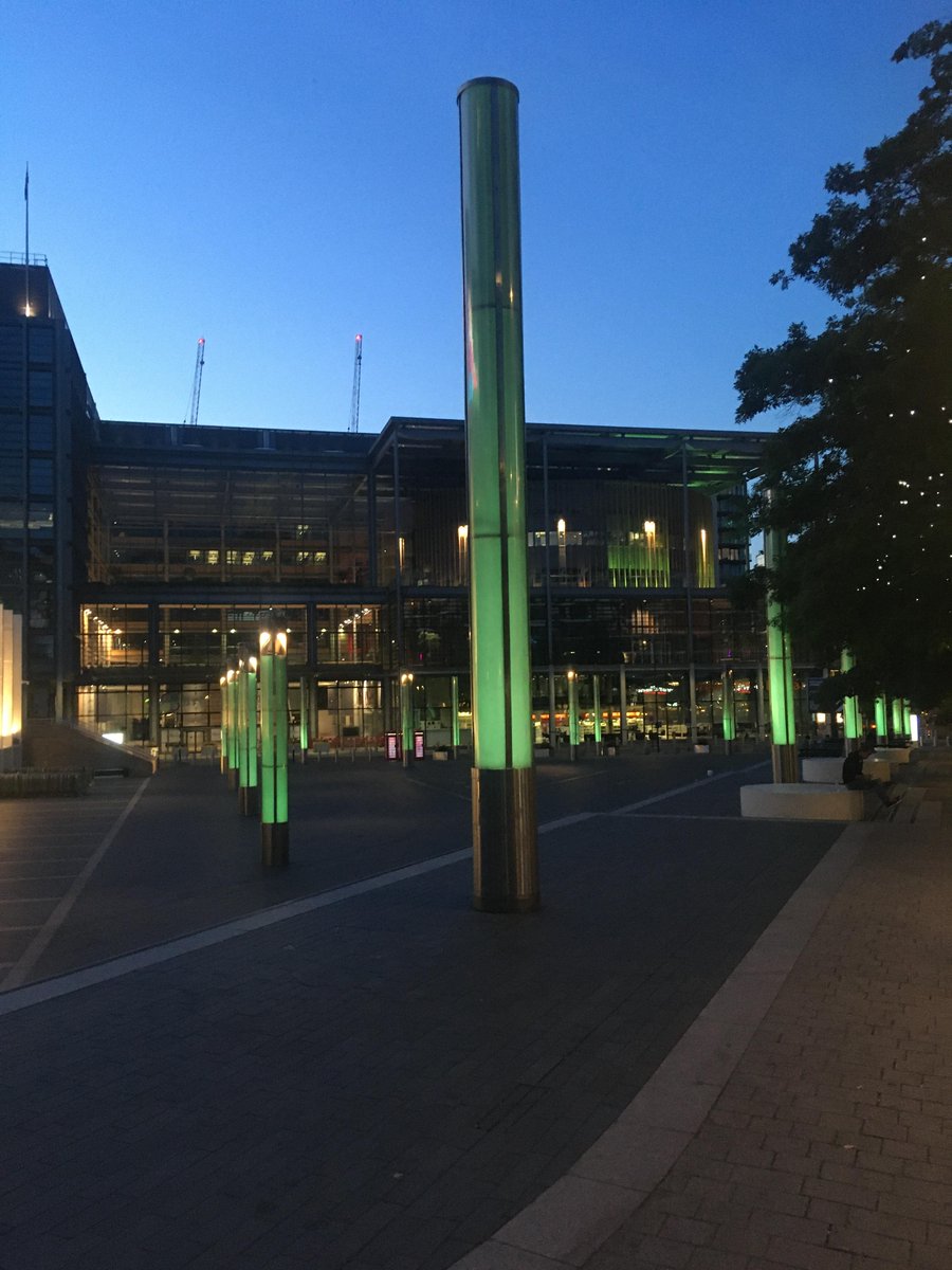 This week marks the fifth anniversary of the Grenfell tragedy in North Kensington when 72 people died, and 70 others were injured on that awful night. To mark this, Brent's Civic Centre has been lit green. #Grenfell #fiveyearson