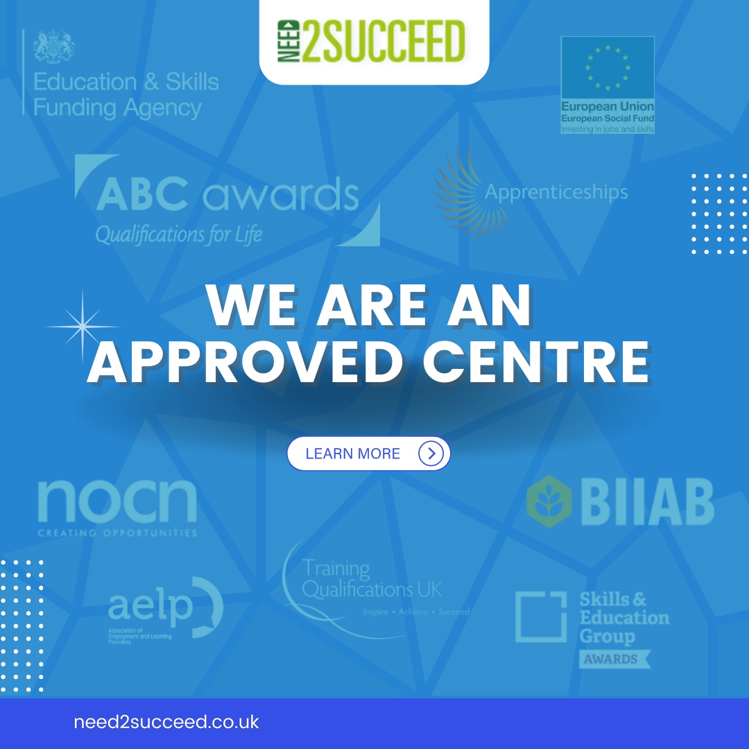 Need2SucceedUK's tweet image. We are an approved centre for a number of verified organisations.
Learn more at need2succeed.co.uk.

#need2succeed #inspiringexcellence #encouragingleadership #animatingcommunities #onlinelearningacademy #onlinelearning #training #workbasedtraining