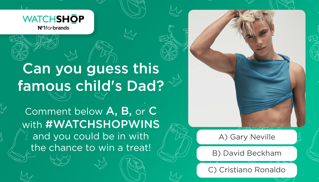 WatchShop's tweet photo. Can you guess this famous child's dad? 🤔 

RT, Like and Comment below your answer A, B or C with #WATCHSHOPWINS and be in for the chance to win a treat 💸💌 https://t.co/1DSnHdfJpj