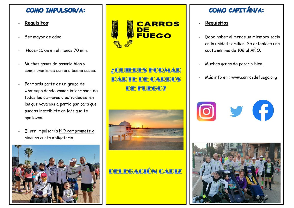 CarrosFuegoSevi's tweet photo. Nuestros capitanes gaditanos les han dicho a sus amigos que se lo pasan pipa en Carros de Fuego🥰🥰🥰🥰
Estamos muy contentos con ello pero ahora necesitamos impulsores en la provincia de Cádiz, ¿Te animas a formar parte de nuestra familia de impulsores ☺️?
Toda la info ⏬⏬⏬⏬ https://t.co/4bdDOiolfC