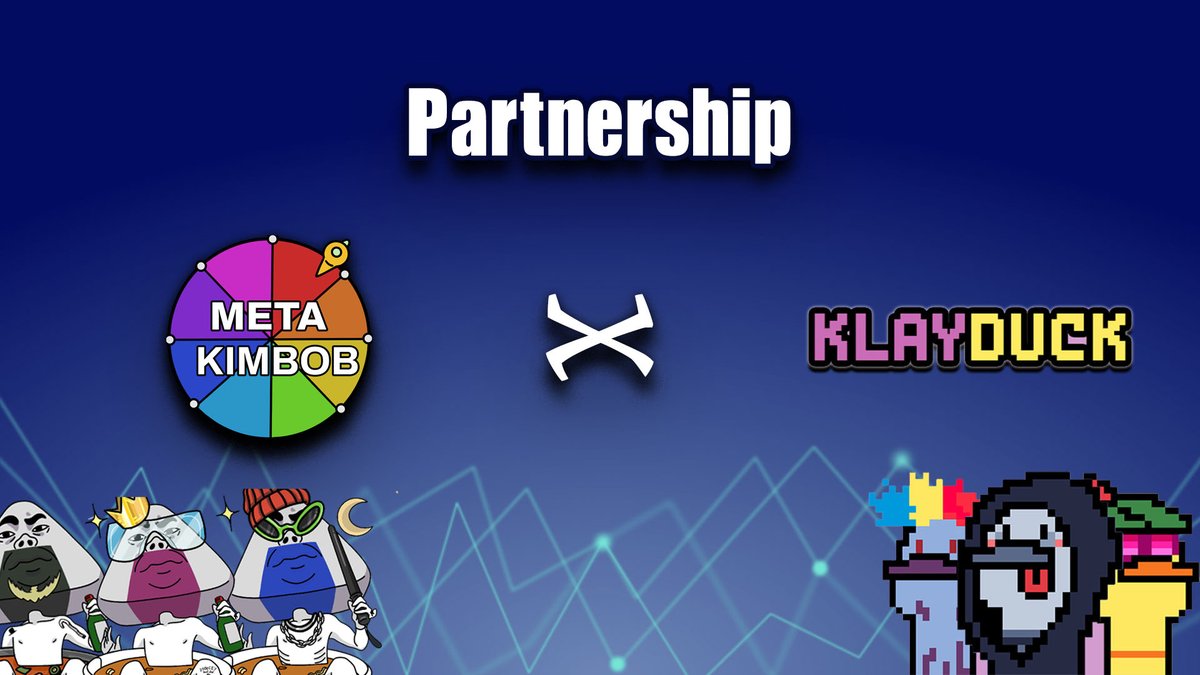 🎇MetaKimbob x  KlayDuck 파트너십 Give away 🎇

🍙 MetaKimbob NFT x 10
🎁 KlayDuck NFT x 10

1⃣ Follow Twitter
<a href="/metakimbob/">MetaKimbob</a>, <a href="/klayduck/">KlayDuck</a>
2⃣ Join discord
Metakimbob: discord.gg/vZXnmaHjSZ
KlayDuck : discord.gg/rdujqe8Ufd
3⃣ ♥️+RT+3TAG
4⃣구글폼 작성 forms.gle/nisgeK2RMEya7i…

🕐 72H