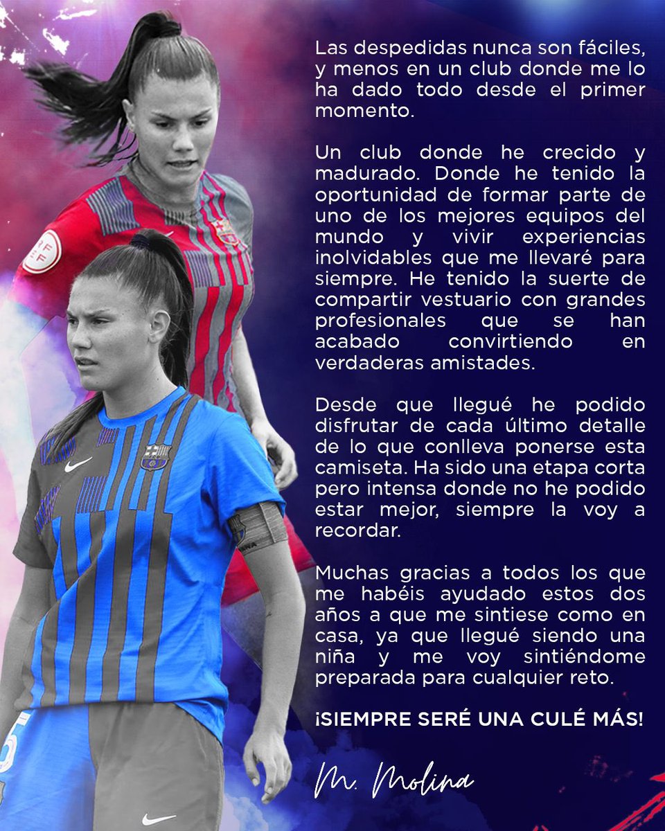 Gràcies <a href="/FCBfemeni/">FC Barcelona Femení</a> 💙❤️!!