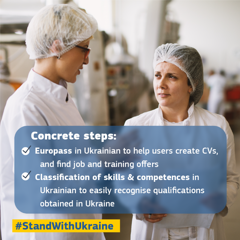 EU_Commission's tweet photo. Over 6.5 million people have fled the war and reached the EU.

Today we are presenting new guidance to help those fleeing the war access jobs, training and learning opportunities in the EU. 

Ukrainian refugees have the right to rebuild their lives.

#StandWithUkraine