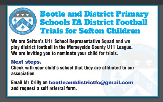 Bootle and District PSFA (@bootle_district) on Twitter photo 