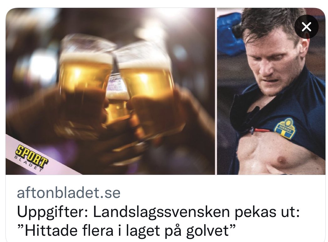 Fint med någon form av upprättelse ändå, efter en artikel med direkta lögner som felaktigt målar upp en grym kille som något slags problembarn.

Problemet är att lögner som dessa påverkar en landslagsplats men även spelarens familj.

aftonbladet.se/sportbladet/a/…