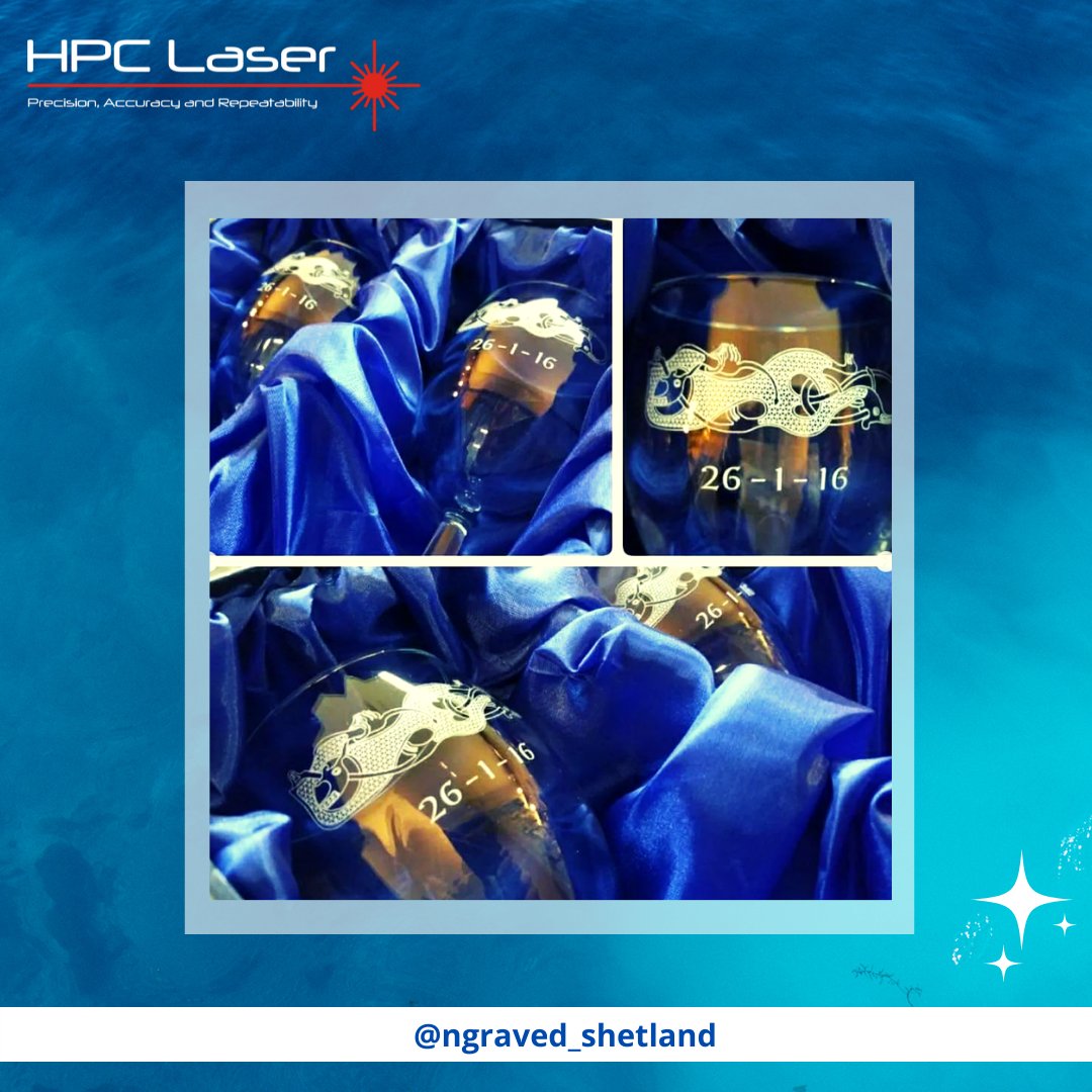 You can engrave on glass and create stunning products for weddings, events, or gifts, such as these beautiful creations by @ngraved_shetland. 

Get in touch today at +44 1422 310800 or sales@hpclaser.co.uk.
hpclaser.co.uk/co2-laser-cutt…

 #glassetching  #glassengraving #laserengraver