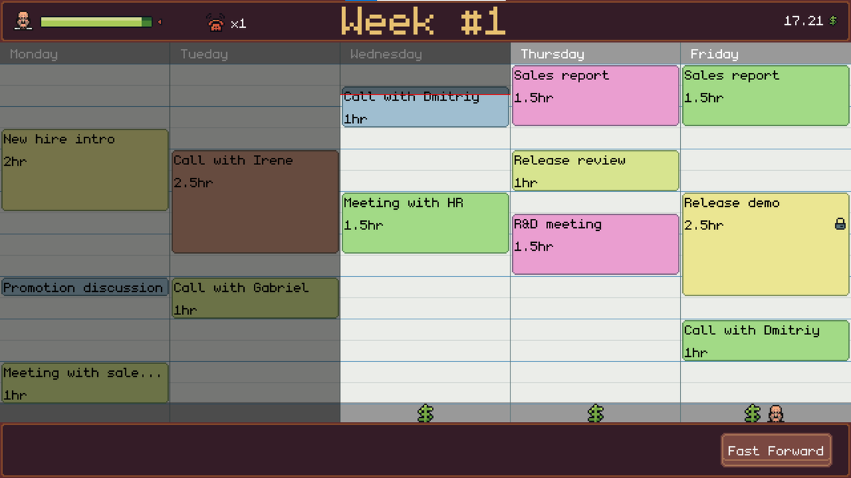 dmitriy_shmilo's tweet photo. My #WeeklyGameJam #257 entry is about sorting out appointments on a calendar https://t.co/vVMzBg7pg1. Made with #GodotEngine in about three days. The code is an absolute mess, peek at your own risk. https://t.co/UthYeL2tpf