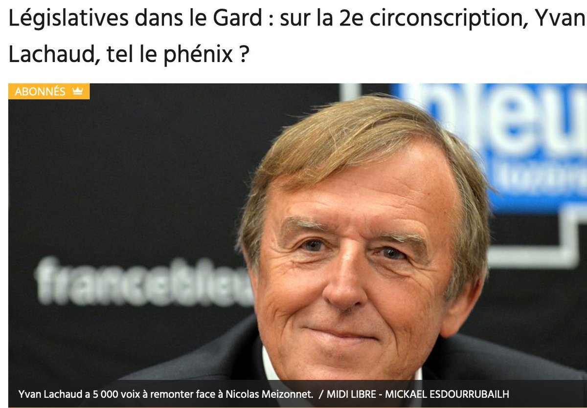Mounir Benslima (@mounirbenslima) on Twitter photo Soutien à mon ami <a href="/yvan_lachaud/">Yvan Lachaud</a> sur la 2e circonscription du #Gard 🗳
Je connais ses engagements et la qualité de sa candidature. Mobilisons-nous pour battre le Rassemblement National dimanche prochain !
👉 Article dans <a href="/Midilibre/">Midi Libre</a> : midilibre.fr/2022/06/14/leg…
#legislatives2022 Soutien à mon ami <a href="/yvan_lachaud/">Yvan Lachaud</a> sur la 2e circonscription du #Gard 🗳
Je connais ses engagements et la qualité de sa candidature. Mobilisons-nous pour battre le Rassemblement National dimanche prochain !
👉 Article dans <a href="/Midilibre/">Midi Libre</a> : midilibre.fr/2022/06/14/leg…
#legislatives2022