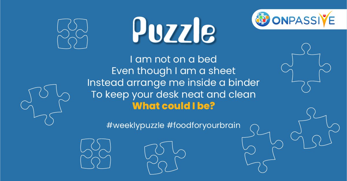 ONPASSIVE's tweet photo. Tickle your brain to find the answer to this puzzle and share your answers in the comments.
#Puzzle #Weeklypuzzle #Foodforyourbrain #GuessTheAnswer #ONPASSIVE https://t.co/URDA6RBe1L