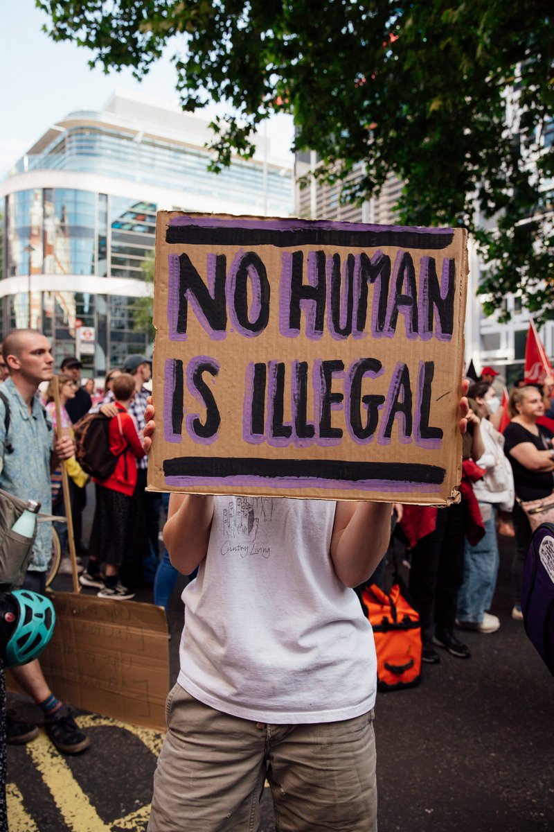 FIRMCharter's tweet photo. After an AMAZING turnout at yesterday's #StopRwandaFlight demo, the action continues! 

Here are some of the #EndtheHostileEnvironment actions taking place in the #SolidarityKnowsNoBorders community TODAY (Tuesday June 14)👇🏽: https://t.co/VUI6VOWeos