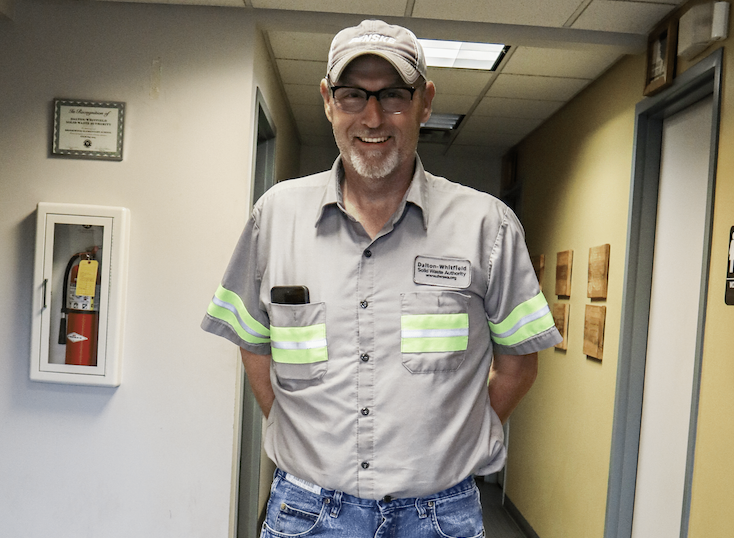 Waste &amp; Recycling Workers Week Shout Out to Chad Shook, Recycling Collections Coordinator for Dalton-Whitfield SWA! Chad picks up 500 cans a week throughout two counties and is DWSWA's only full-time pickup driver. The work at the MRF wouldn't be possible without Chad's effort i