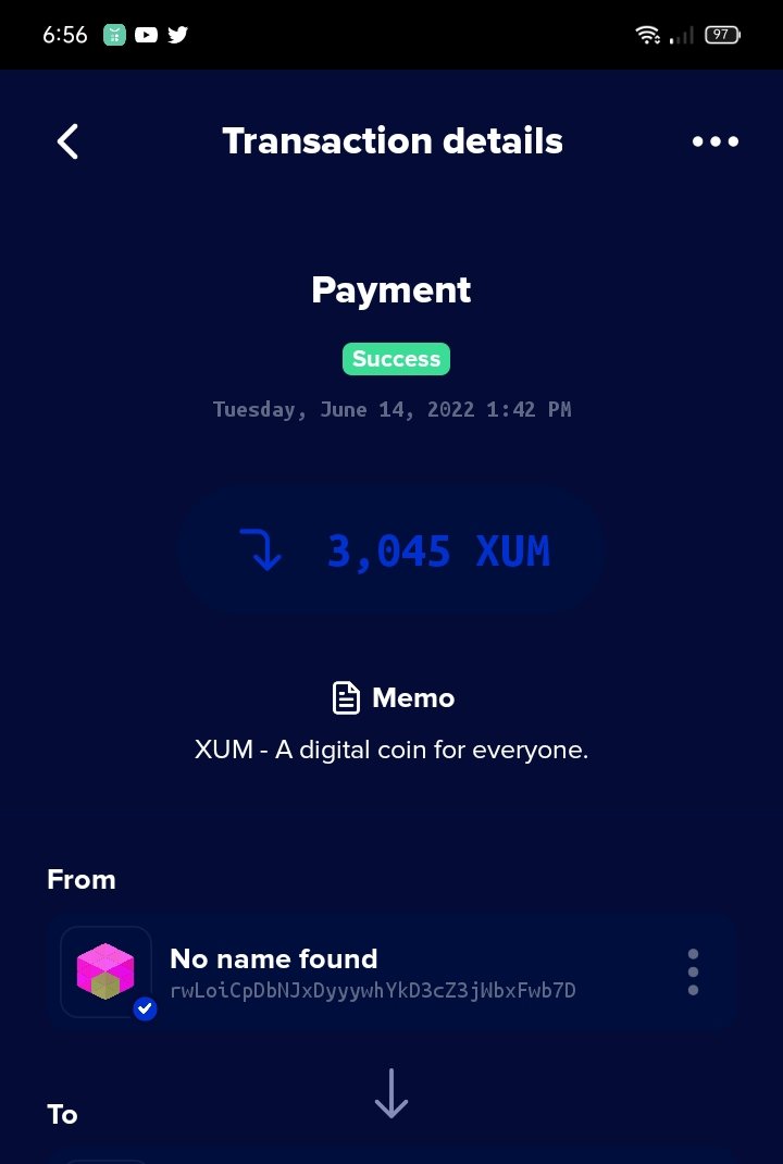 Apoka_Lipps's tweet photo. Recieved mine. Thank you again @XRPL_XUM and @XRPL_XWM. Waiting for the second wave of rewards 🥰 ☺️😍
#passive_income
#weekly_rewards
#XUMily https://t.co/9GCLR2Uk2w
