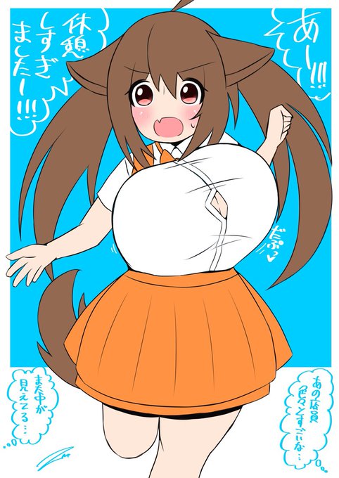 これも確かアンミラの制服のイメージで描いた気がする。ジェネリックアンナミラーズ(キャラデザがフラついてた時代のハスク) 