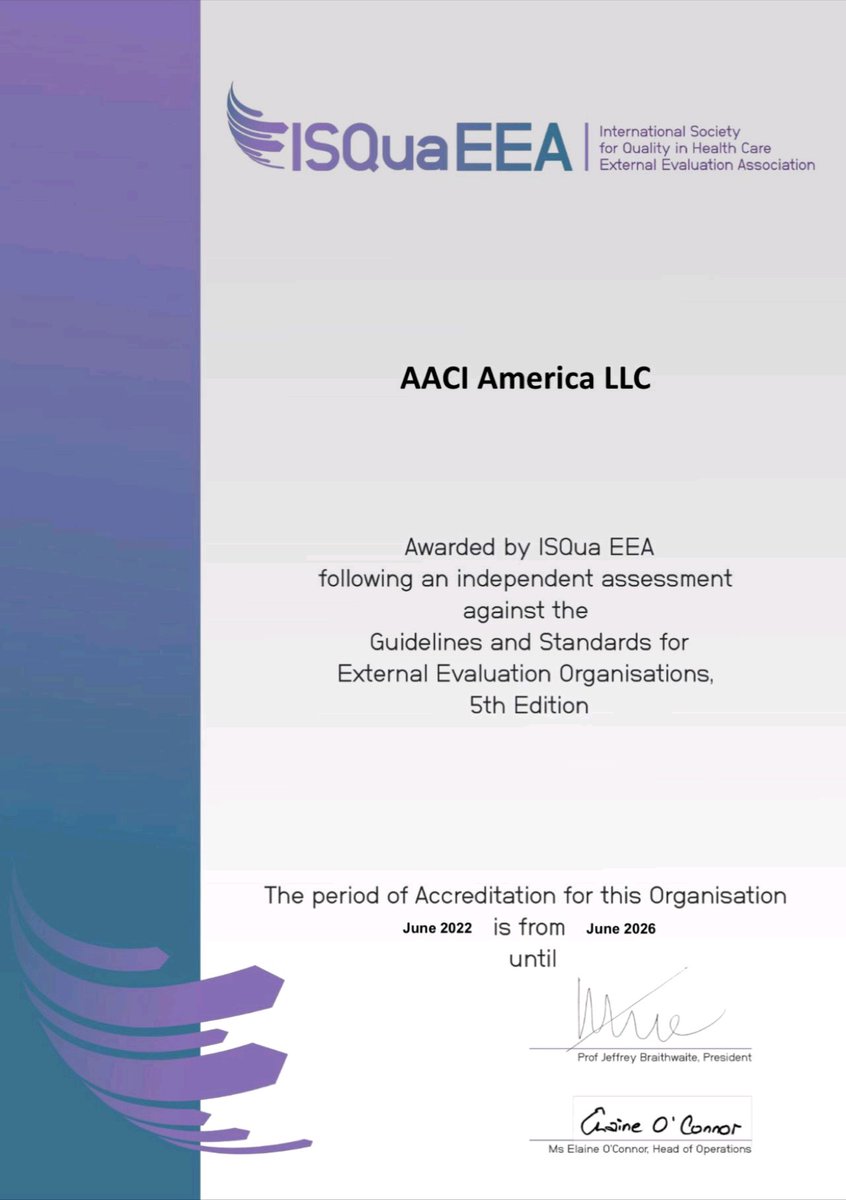 Kpaliska1's tweet photo. We have just Extended our ISQua accreditation until 2026. https://t.co/86oLQyNmyI