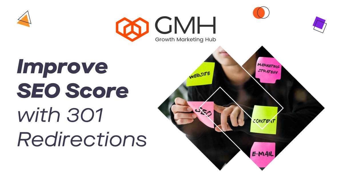 GMH_platform's tweet photo. Google bots do not like erroneous and empty pages, so you need to redirect these pages to the new address with a 301 redirect to improve SEO scores. If you want to learn more tactics, join GMH for free: https://t.co/KWimVBhwuV https://t.co/tIA2txBzwh