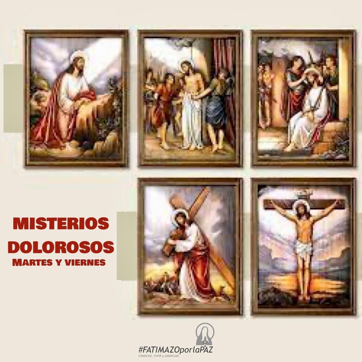 FatimazoxlaPaz's tweet photo. REZA EL SANTO ROSARIO TODOS LOS DÍAS
Martes y viernes
Misterios Dolorosos
https://t.co/uLbV6xAUMf
Meditación de los Misterios
https://t.co/tawDC3hNlH
Letanías
https://t.co/arklHRipel
#elsantorosario #misteriosdolorosos #fatima https://t.co/9O2ED6goPA