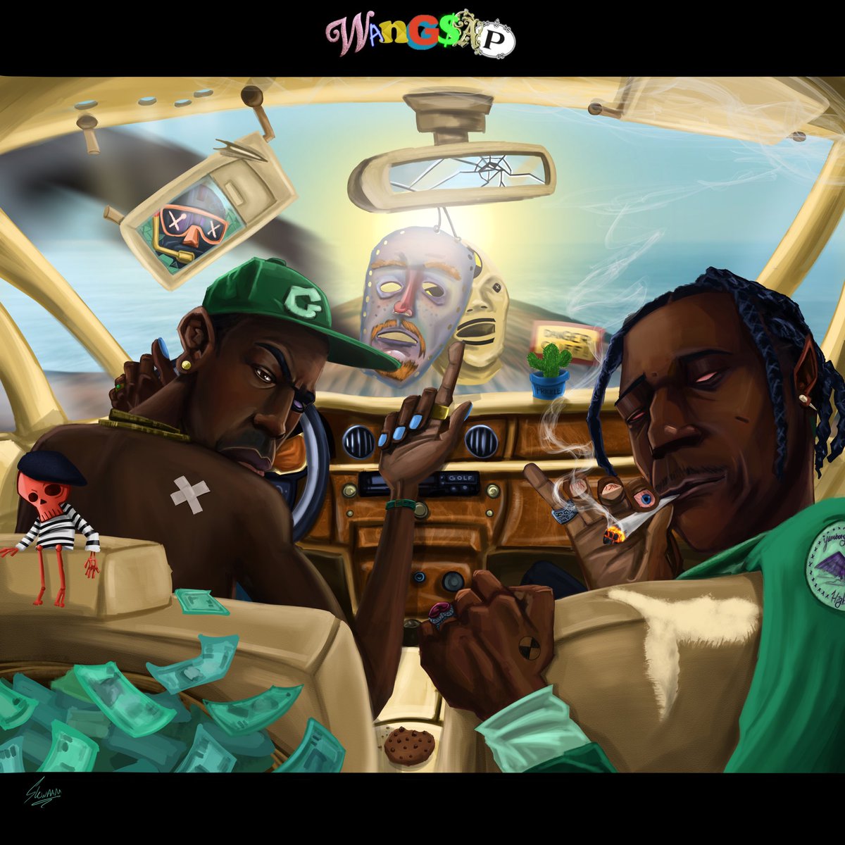 Skwaam's tweet photo. A @tylerthecreator x @asvpxrocky collab project is something I’ve always wanted to hear. They have excellent chemistry which always leads to good music from the two of them. Reposting this concept #WANGSAP album cover cos I’m proud of how it came out
Made on @Procreate https://t.co/rBc1Y3QCnM