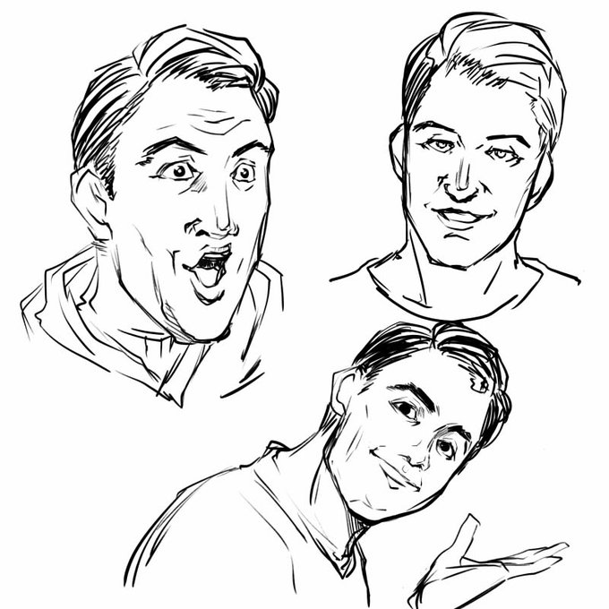 最近やってるゲームのファンアートしたいと思って描いていたけど途中でこれはちょっと違うと気づいた落書き 