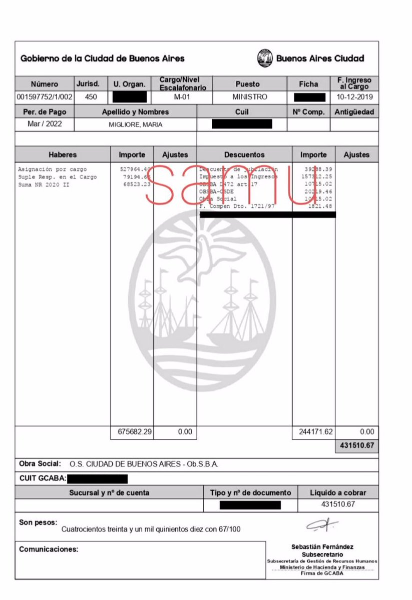 PregoneroL's tweet photo. $675.682 es el sueldo de la ministra de la pobreza de Larreta, Migliore.  Fomentar el asistencialismo con deuda en dólares y miles de millones de impuestos no es tarea fácil. https://t.co/g66U4IMIoU