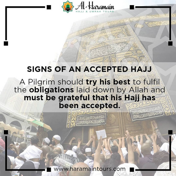 AlHaramainTours's tweet photo. Al Haramain Hajj &amp; Umrah Tours Ltd | #Signs of an #Accepted Hajj!!!

A #Pilgrim Should Try His #Best to #Fulfil the #Obligations Laid Down by #Allah and Must be #Grateful that His #Hajj Has Been #Accepted.

Visit - https://t.co/zyfbXdeiur

Or

Quick Call - 01254 290101 https://t.co/NLEQZy2j1D
