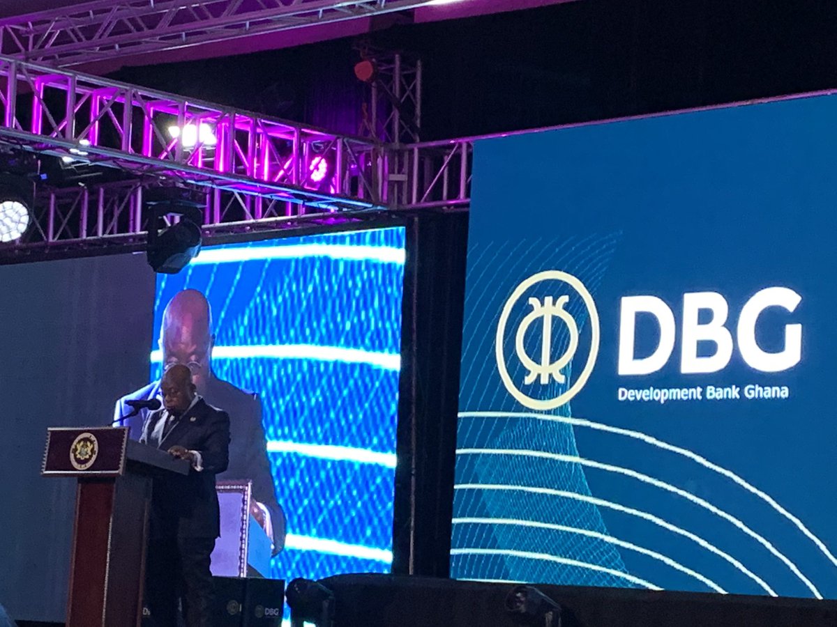 BrixenlaCour's tweet photo. President of 🇬🇭 reaffirming his government’s commitment to moving ‘Ghana Beyond Aid’ by improving Ghana’s MSMEs access to long term funding at today’s launch of the @devbankghana Congratulations to all partners @EIB @KfW_FZ_int @WorldBankAfrica https://t.co/o162PJmcve