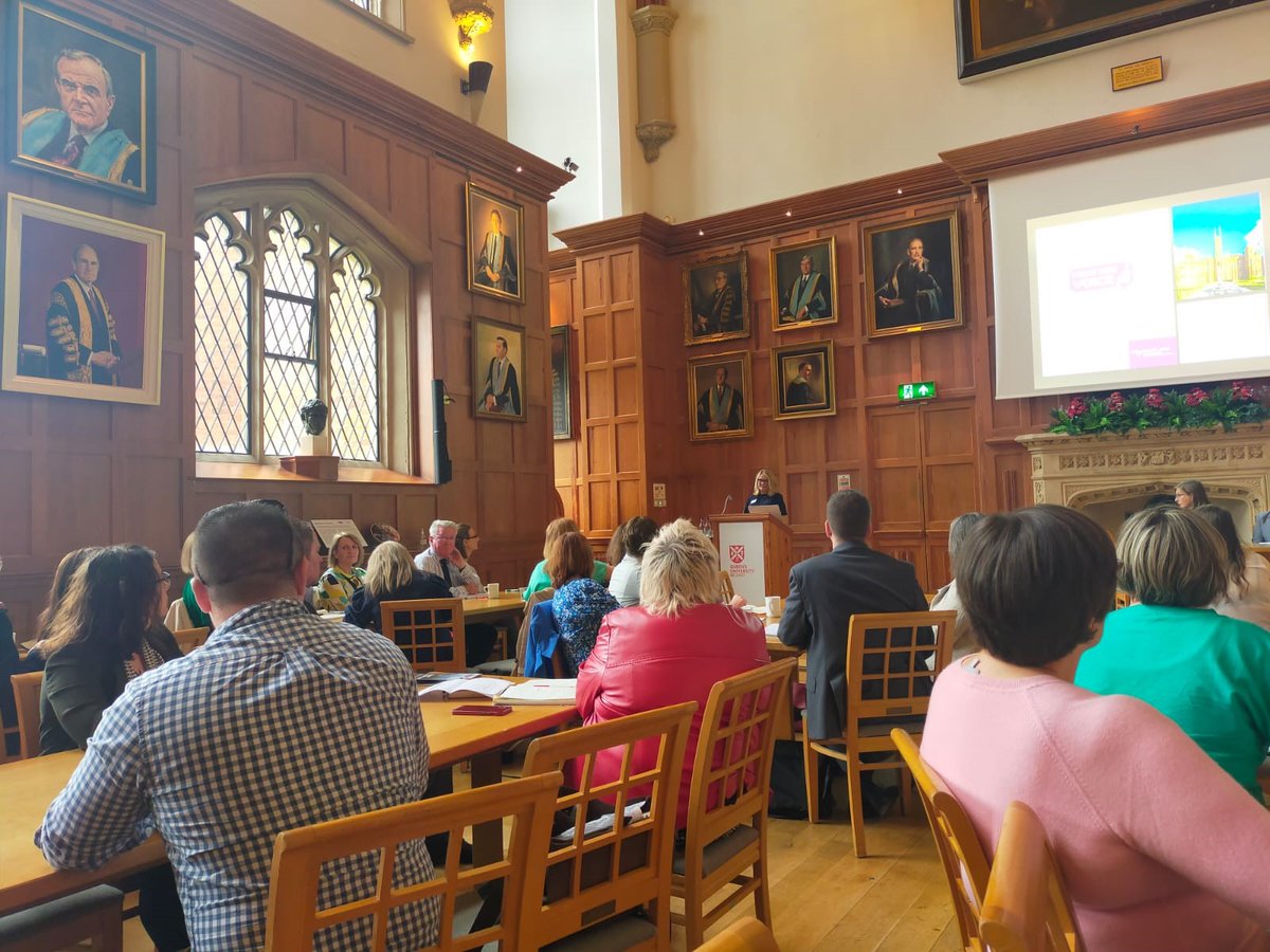 thePPSNI's tweet photo. We're attending an important event @QUBelfast on
Gender Based Violence - Implementing Good Practice on the Ground. Hearing updates from speakers including @WomensAidNI on work to address violence against women and girls #ImplemNetwork https://t.co/0kAOkuRnuT