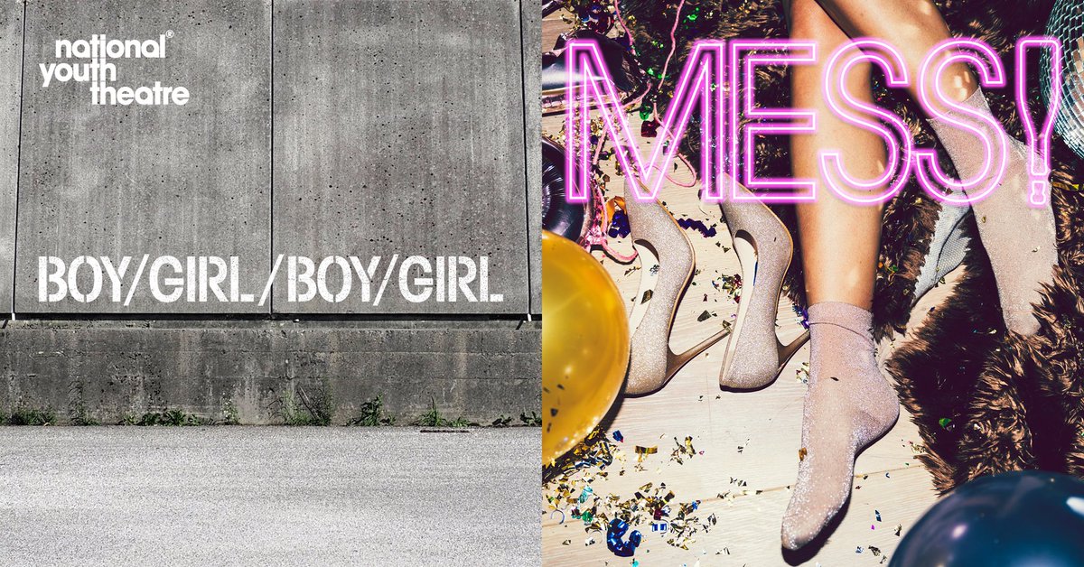 🧵PLAYING UP COMPANY ANNOUNCES WORLD PREMIERE OF BOY / GIRL / BOY / GIRL &amp; MESS! DOUBLE-BILL!
 
📆7 – 9th July 2022
📍Workshop Theatre, National Youth Theatre, N7 6LW

🎟 bit.ly/3OaxNTJ