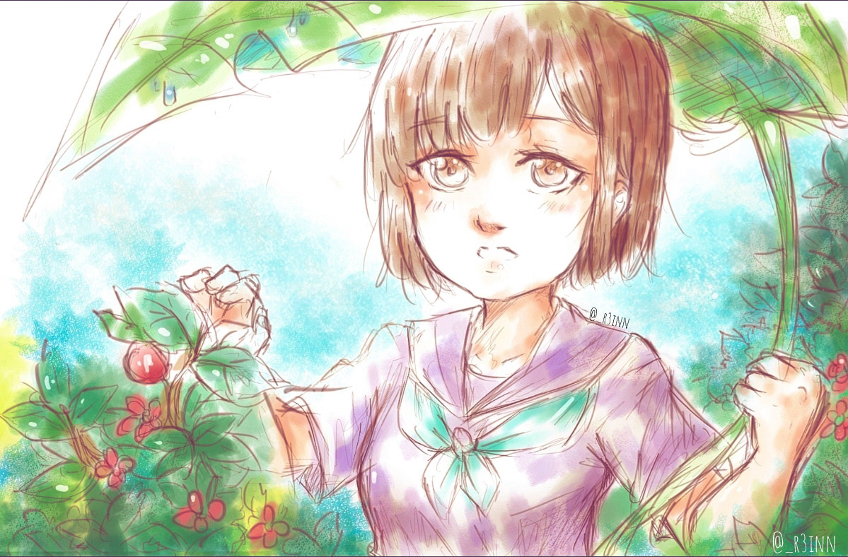 _r3inn's tweet photo. @Photoshop How about my drawing that feels summer (Instagram: _r3inn) https://t.co/5RswKngJpC