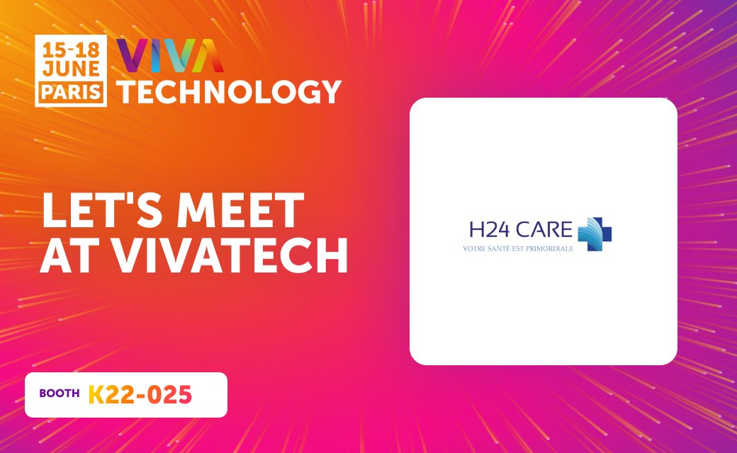 Bonjour à tous ! 😉

✨H24 est fière de participer à la sixième édition de <a href="/vivatech/">VivaTech</a> qui débute demain ! ✨

Retrouvez nous au stand K22-025 !

#vivatech #innovation #tech #startup #parisexpo #technology #medical #santé