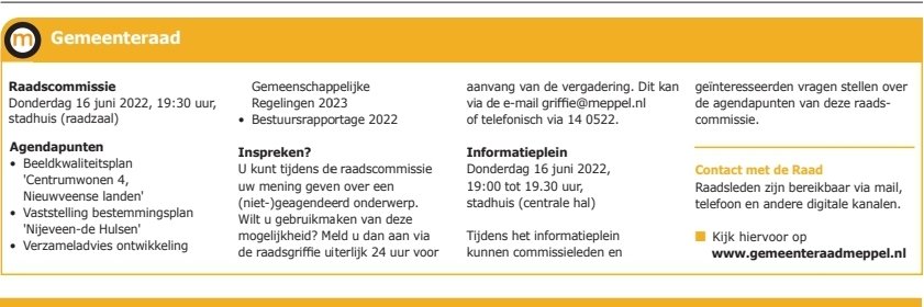 Gemeenteraad Meppel tweet media