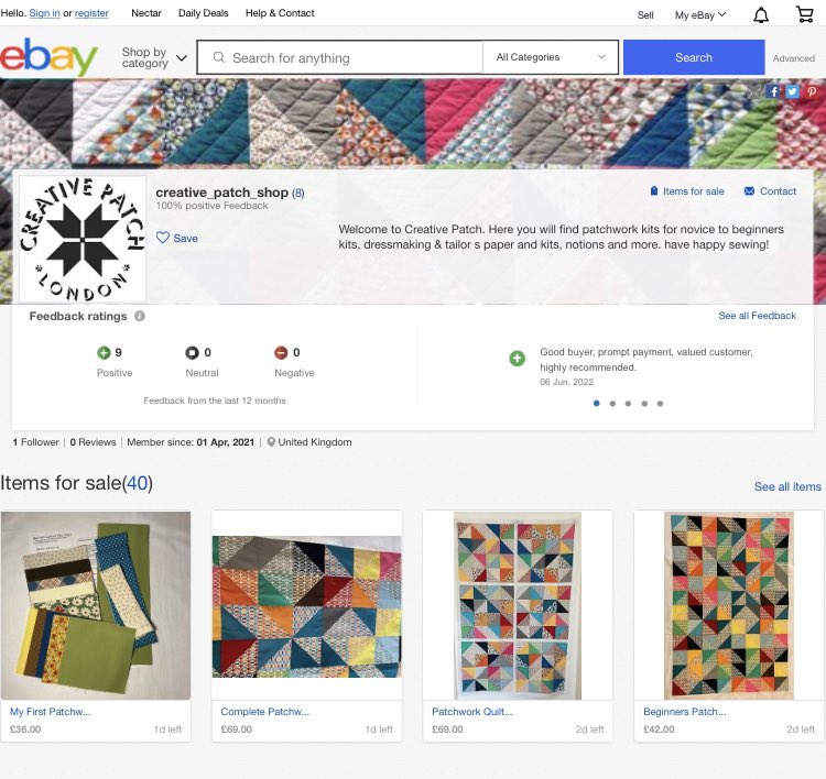 patch_shop's tweet image. Check out my new products on eBay shop. ebay.co.uk/usr/creative_p… #ebaycraft #ebayseller #ebayhandmade #handmade #ebaymaker #patchwork #quilt