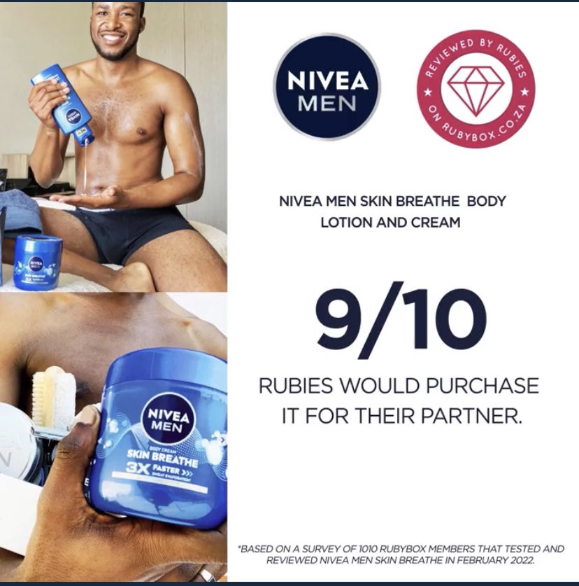 selehorb's tweet photo. @rubybox_beauty 9/10 #NIVEAMen #SkinBreathe #manboxskinbreathe #BREATHABLESKIN https://t.co/cOMQGKV8Y9