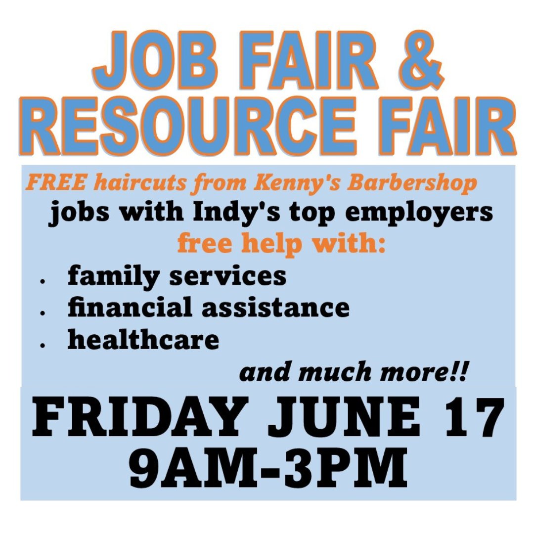 IndyReentry's tweet photo. Do you need a great job? Would you like some help finding resources for your family like healthcare, social services, legal assistance and more? This free JOB AND RESOURCE FAIR is a one-stop shop connecting you to FIFTY employers and resource providers who want to help YOU! https://t.co/FQXmI0RGUi
