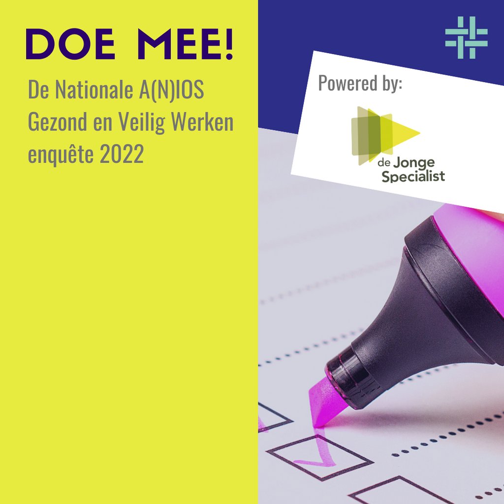 De Nationale a(n)ios Gezond en Veilig Werken enquête 2022 van de <a href="/jongespecialist/">jongespecialist</a> is live! ⁠Ben jij ook a(n)iOS? Doe dan NU mee! o1.mijn-onderzoek.nl/287851 #zorg #gezond #veilig #ziekenhuis #retweetplease