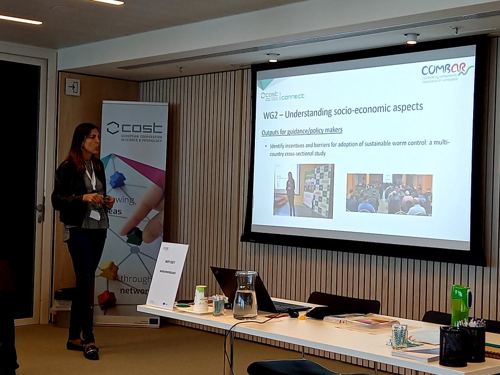 charlierjo's tweet photo. @MariaMVSpain presenting @COMBARCOST results at #Costconnect event on #AMR @COSTprogramme https://t.co/is3w7N9a3x
