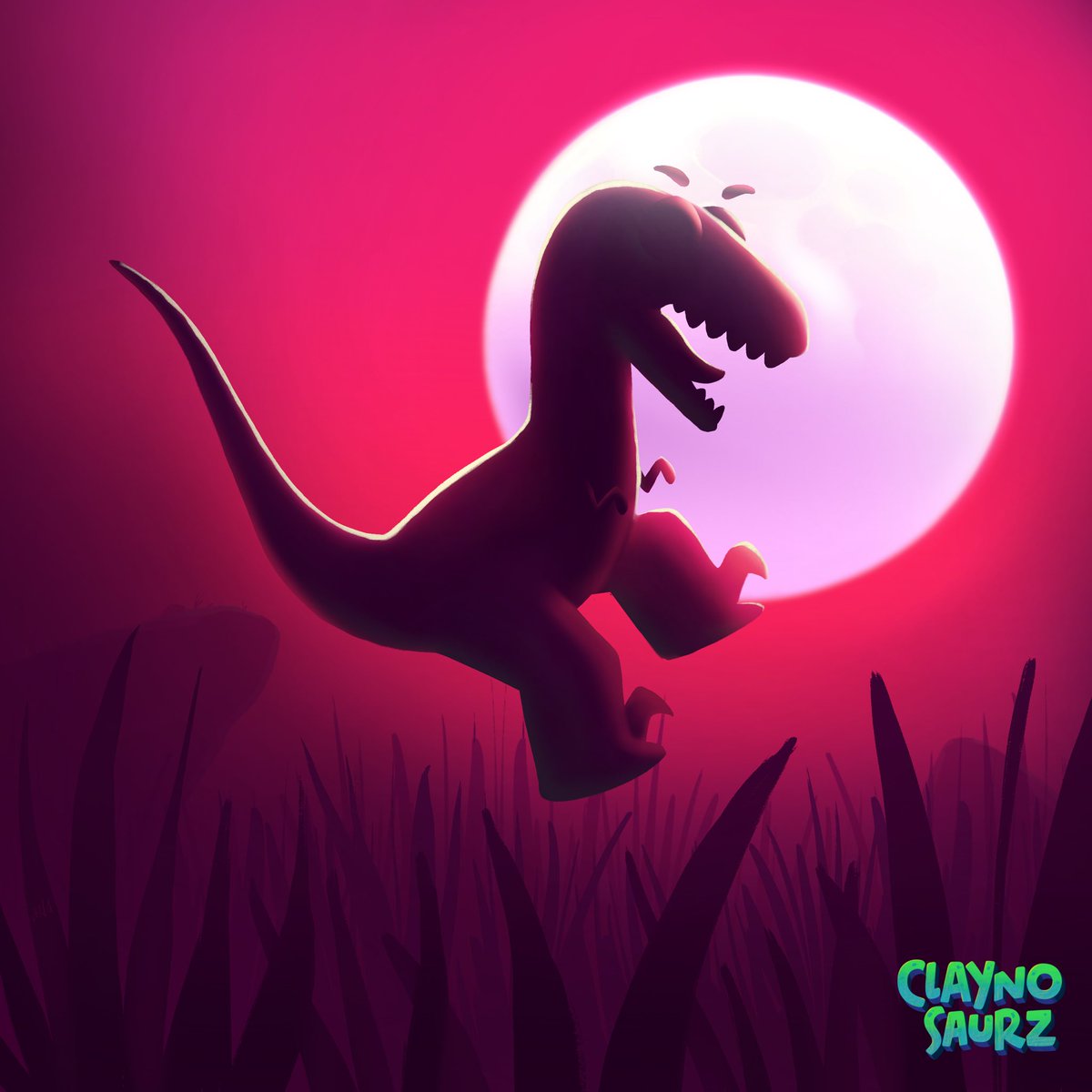 Claynosaurz's tweet image. Stealth, speed, intelligence. Born to hunt. Stay away from the long grass 💥