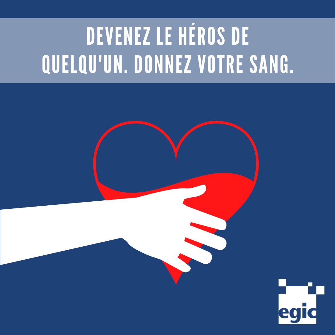 🩸 EGIC vous rappelle que c'est la journée du don du sang !

#dondusang #don #sang